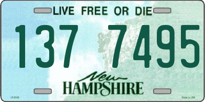 NH license plate 1377495