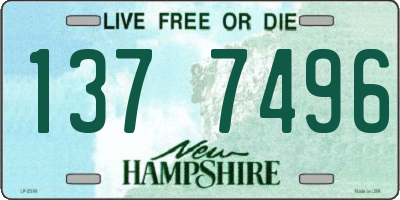 NH license plate 1377496
