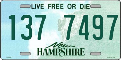 NH license plate 1377497