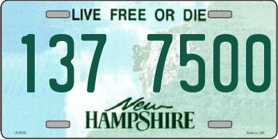 NH license plate 1377500