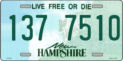NH license plate 1377510