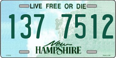 NH license plate 1377512