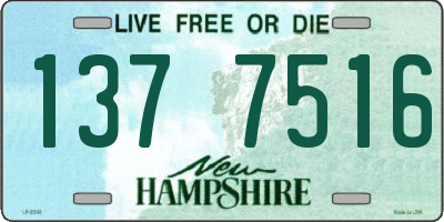 NH license plate 1377516