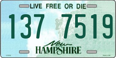 NH license plate 1377519
