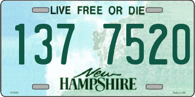 NH license plate 1377520
