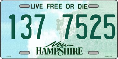 NH license plate 1377525