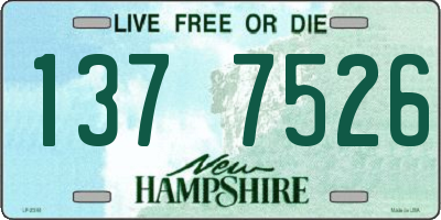NH license plate 1377526