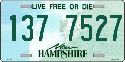 NH license plate 1377527