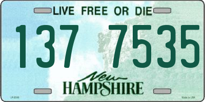 NH license plate 1377535
