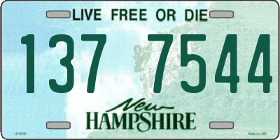 NH license plate 1377544