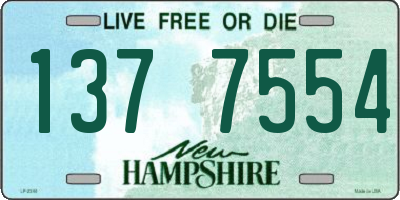 NH license plate 1377554