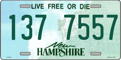 NH license plate 1377557