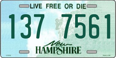 NH license plate 1377561