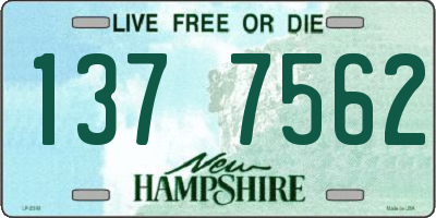 NH license plate 1377562