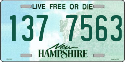 NH license plate 1377563