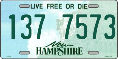 NH license plate 1377573