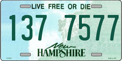 NH license plate 1377577