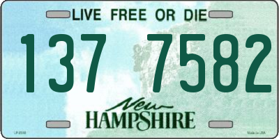 NH license plate 1377582