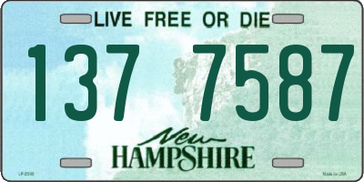NH license plate 1377587