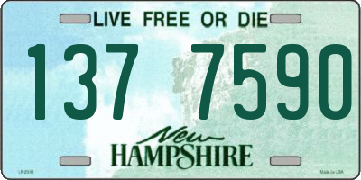 NH license plate 1377590