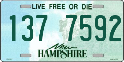 NH license plate 1377592