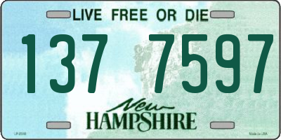 NH license plate 1377597