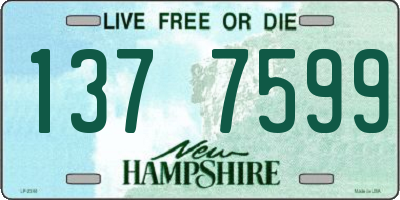 NH license plate 1377599