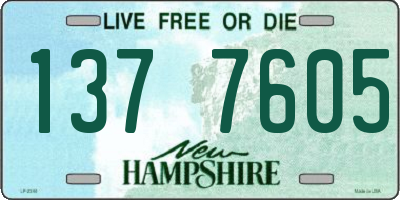 NH license plate 1377605