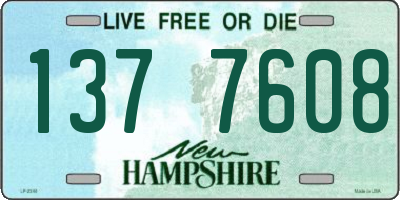 NH license plate 1377608