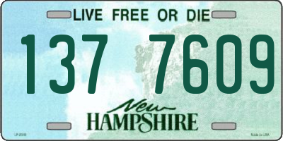 NH license plate 1377609