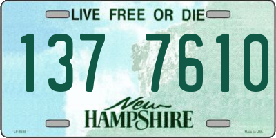 NH license plate 1377610