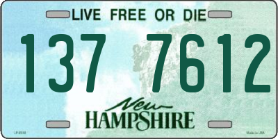 NH license plate 1377612