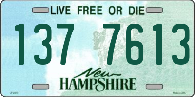 NH license plate 1377613