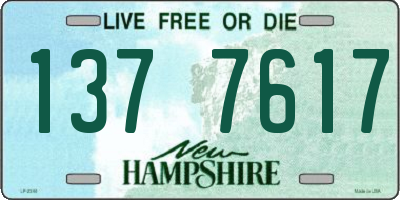 NH license plate 1377617