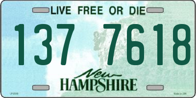 NH license plate 1377618