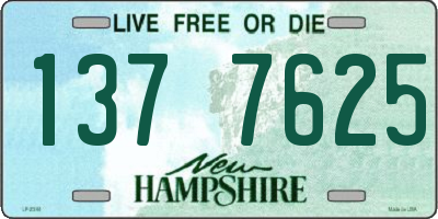 NH license plate 1377625