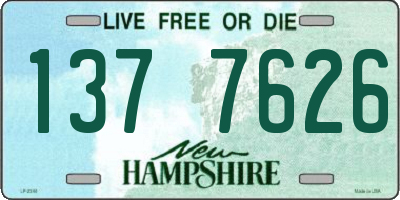 NH license plate 1377626