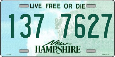NH license plate 1377627