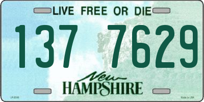 NH license plate 1377629