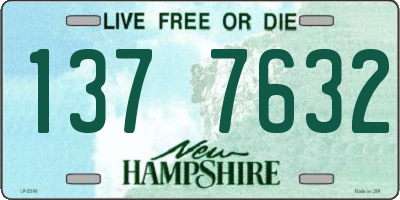 NH license plate 1377632