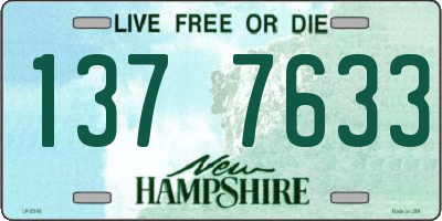 NH license plate 1377633