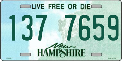 NH license plate 1377659