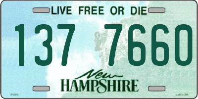 NH license plate 1377660