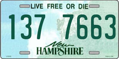 NH license plate 1377663