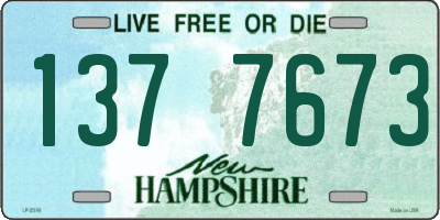 NH license plate 1377673