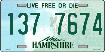 NH license plate 1377674