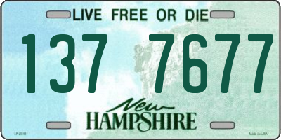 NH license plate 1377677