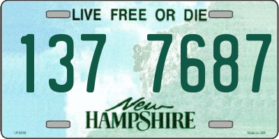 NH license plate 1377687