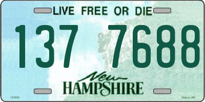 NH license plate 1377688