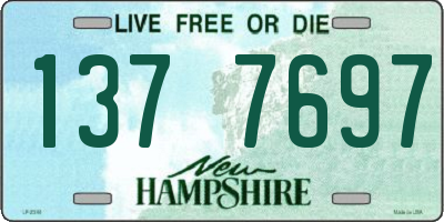 NH license plate 1377697